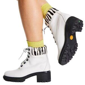🎉NIB 🎉Timberland Kinsley 6 Inch Waterproof Boot White Nubuck